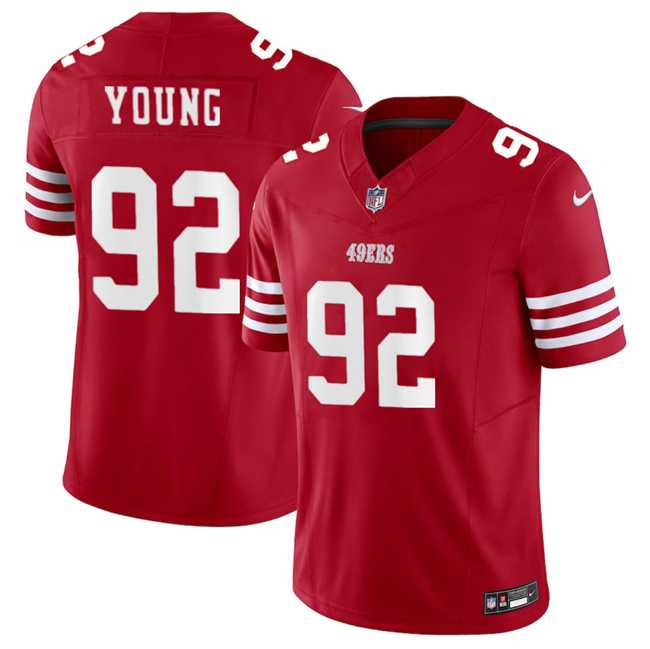 Men & Women & Youth San Francisco 49ers #92 Chase Young Red 2023 F.U.S.E. Limited Jersey->->